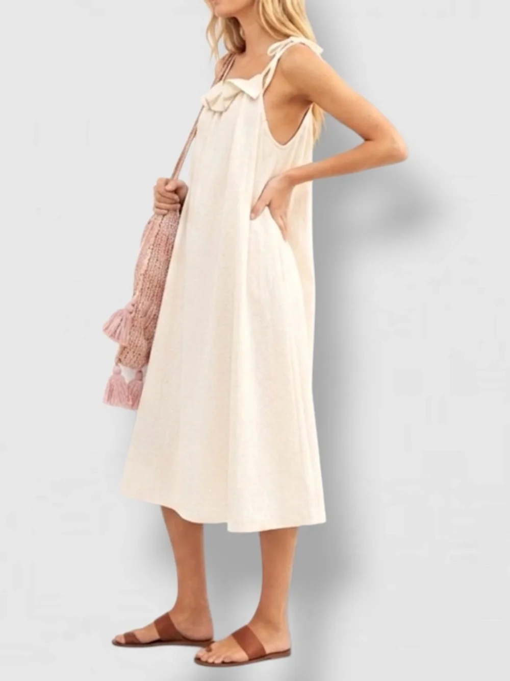 Free People Midi Shift Dress XS New